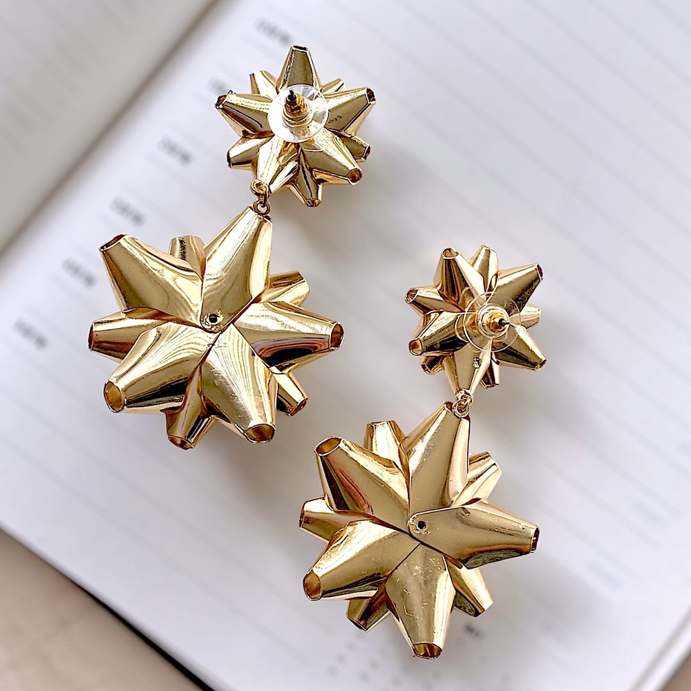 BaubleBar Gold-tone “Holly” Drop Earrings - Picture 7 of 10